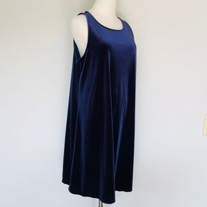 OLD NAVY Pullover Navy Blue Velvety Scoop Neck Extra Large Nightgown